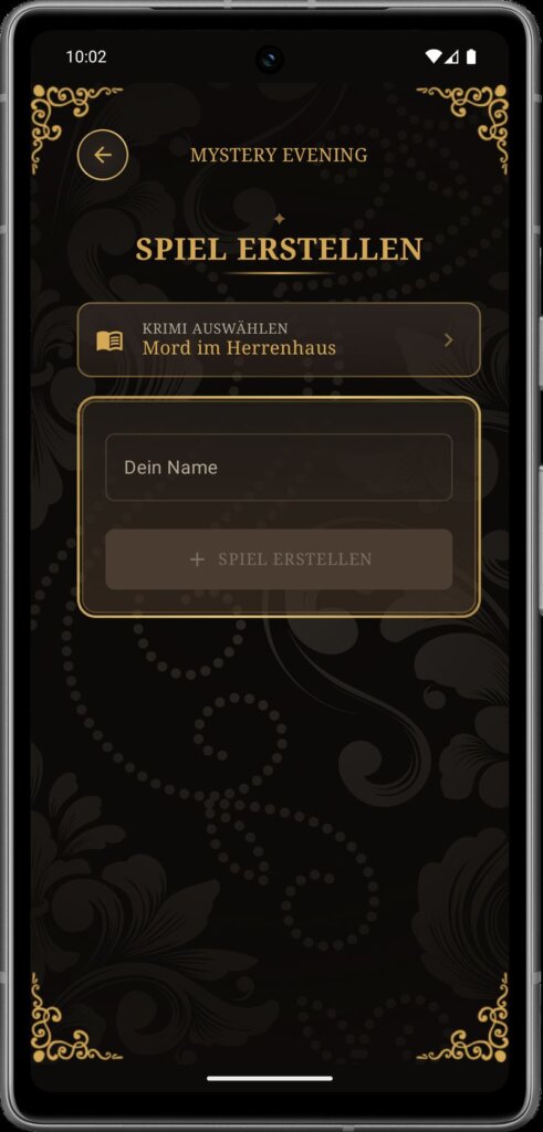 Mystery Evening Bibliothek - Spiel erstellen