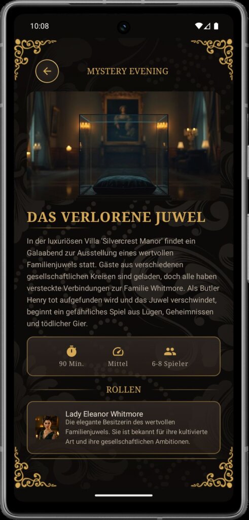 Mystery Evening Bibliothek - Details